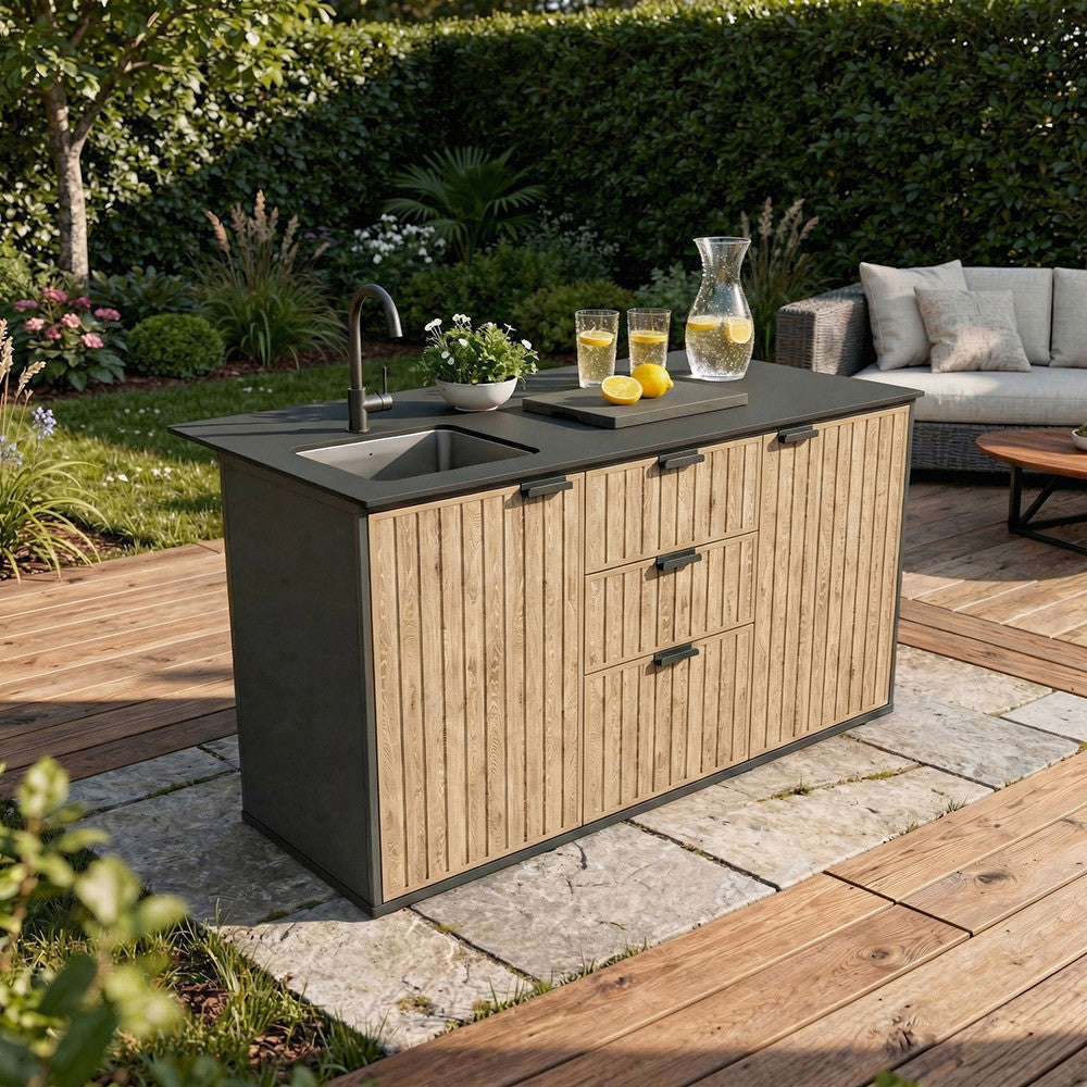 Deco compact kültéri konyha mosogatóval csapteleppel Másodlagos kép