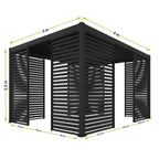 Kerti pergola oldallap méretezett pergolán, 3 × 4 m-es kivitelben - Homelux, 5901738197374