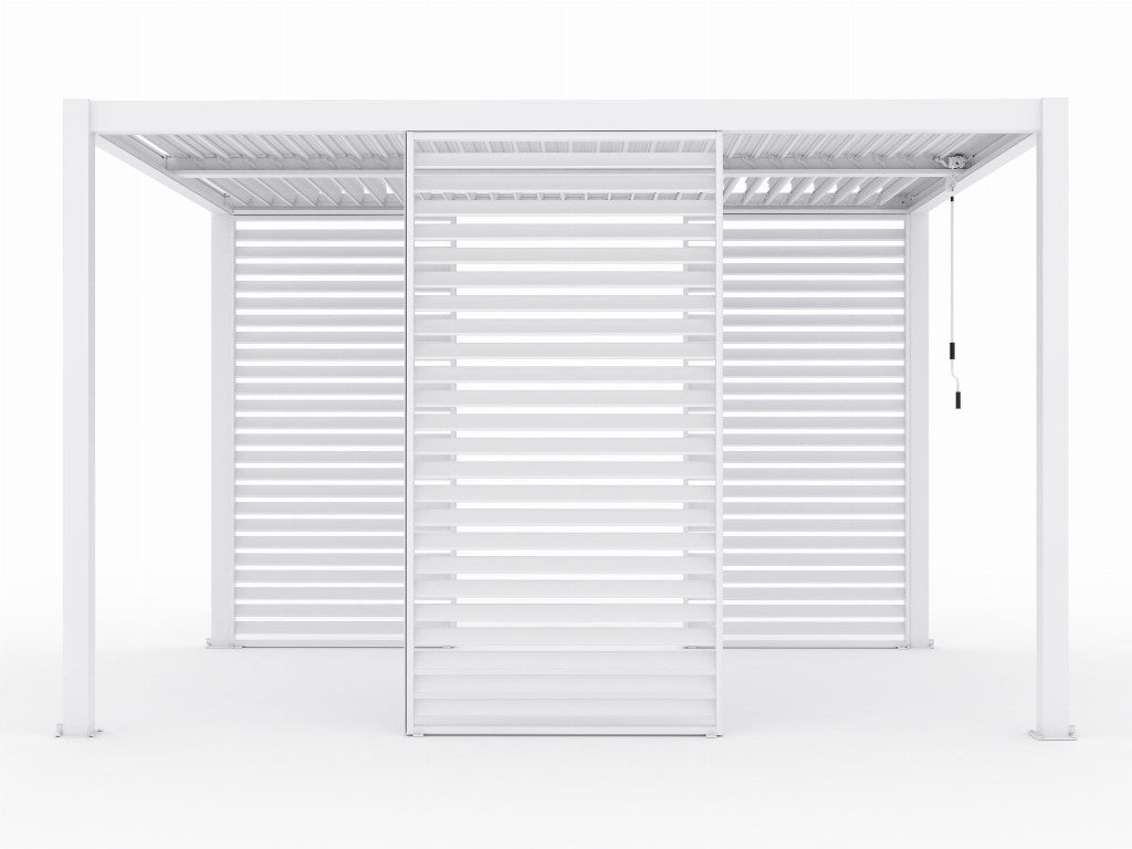 LUXE Lamellás oldalpanel (R) 123x218cm 4 m-ig fehér