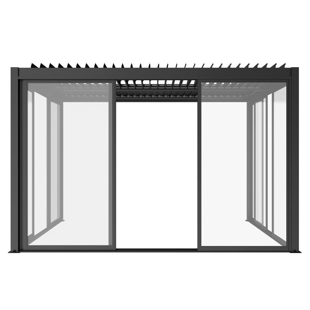 Pergola üveg tolóajtó nyitott középső résszel - Homelux, 5905610251550