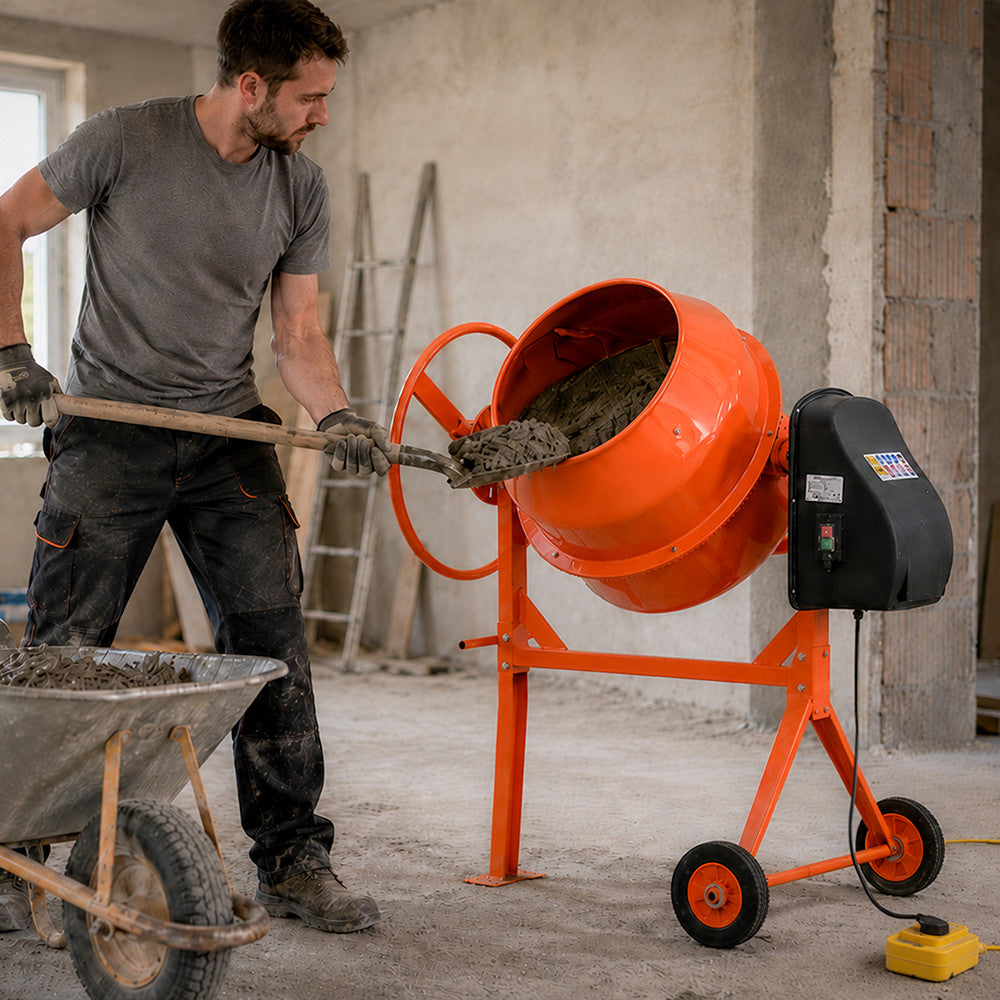 Mixer 120 betonkeverő 220V 450W 120 l Másodlagos kép