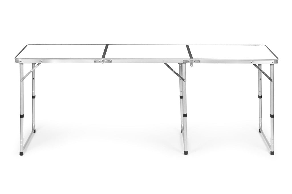 Összecsukható kempingasztal 180x60 cm, fehér lappal Másodlagos kép