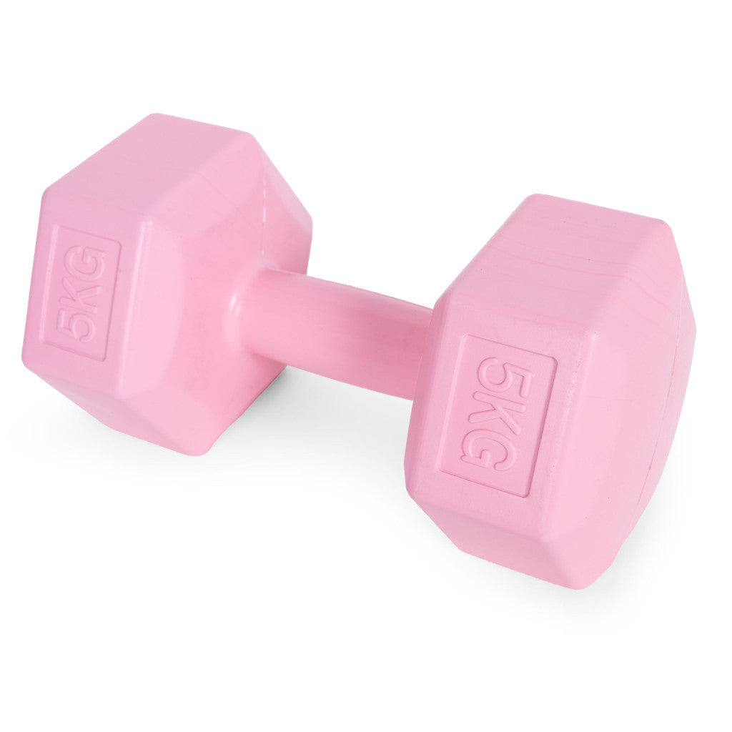 Hex súlyzó szett 2x5 kg rózsaszín Másodlagos kép