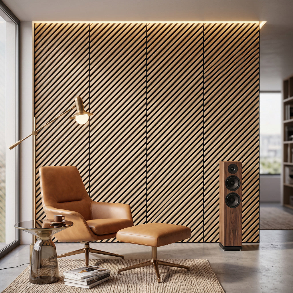 Akusztikus falpanel Deco I bambusz 260x60x1,8 cm Másodlagos kép