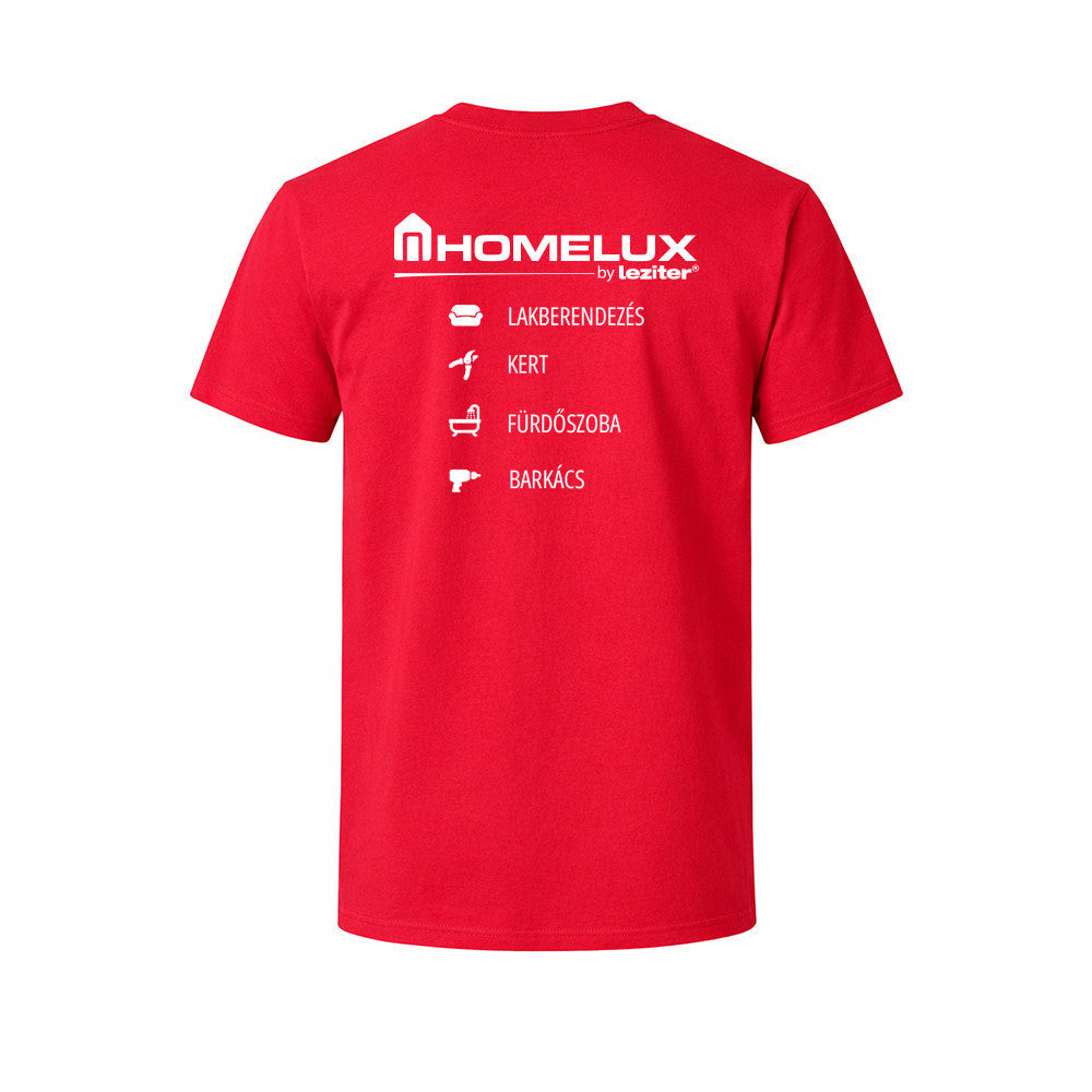 Homelux Softstyle pamut póló piros 2XL Másodlagos kép