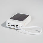 Powerbank napelemmel 4 töltőkábellel 6000mAH
