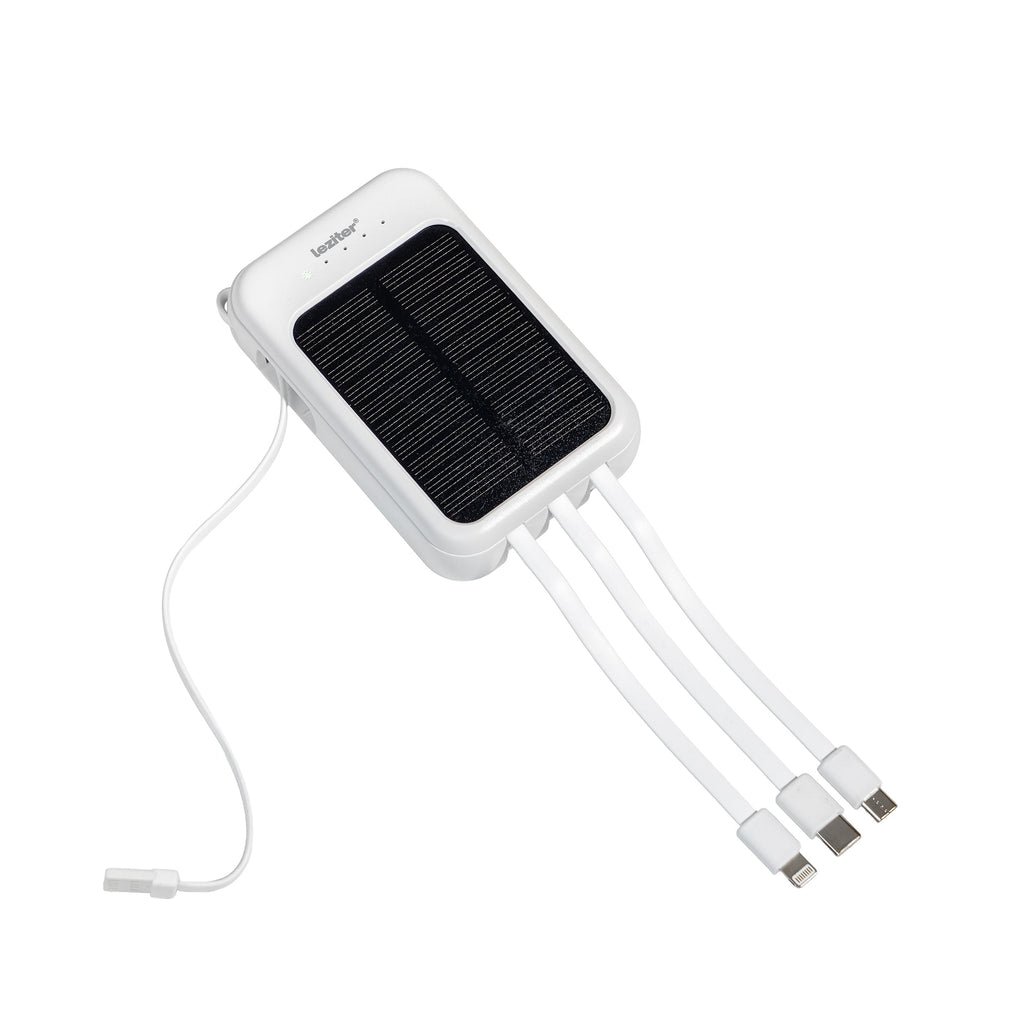 Powerbank napelemmel 4 töltőkábellel 6000mAH
