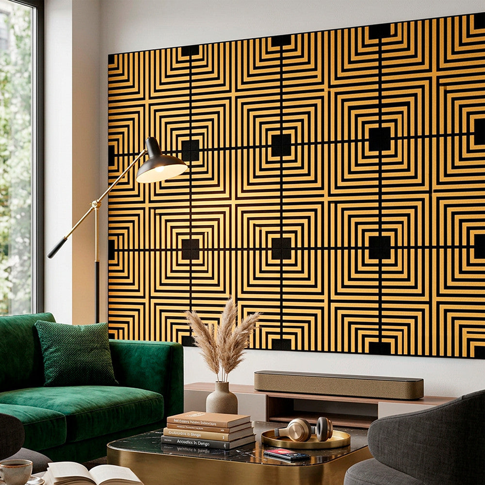 Akusztikus falpanel Deco V bambusz hatású 60x60x1,8 cm Másodlagos kép