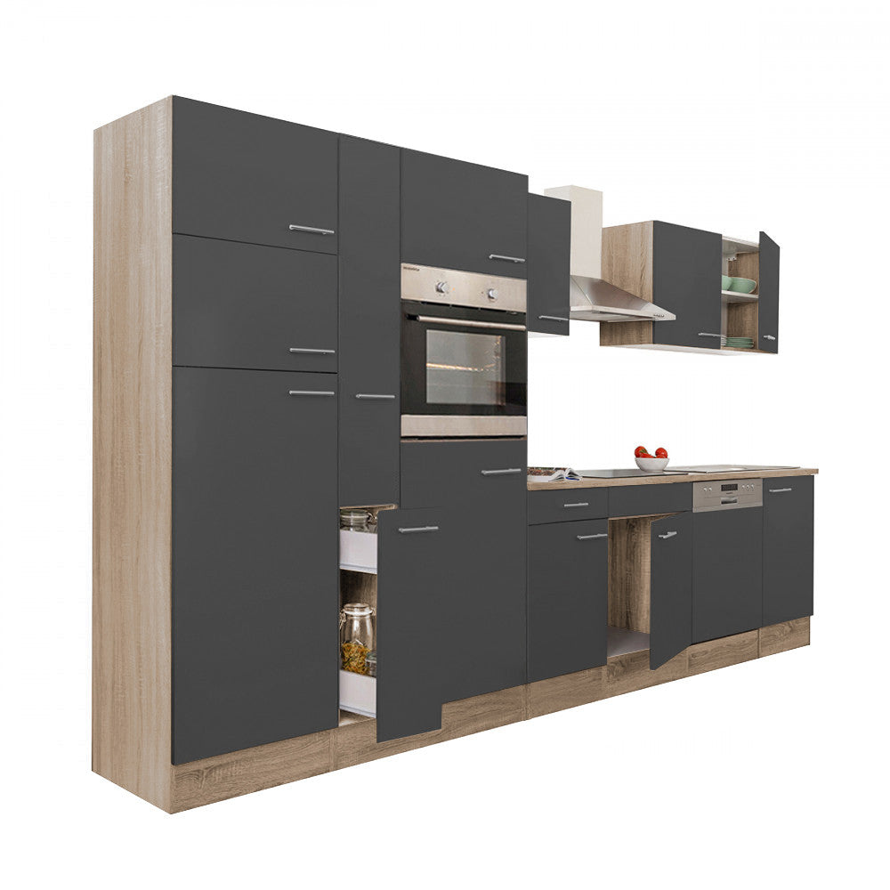 Konyhabútor perspektivikus nézete beépített sütővel - Homelux, L370STAN
