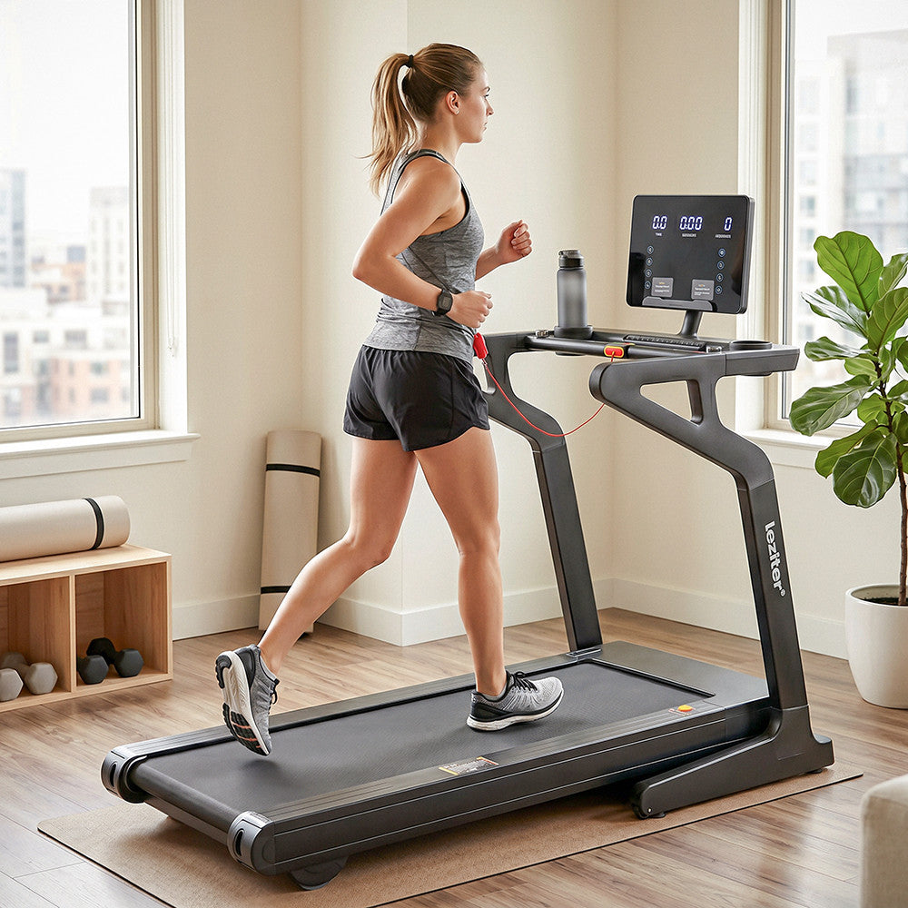 Futópad Led kijelzővel Aeorun Max 150 kg, 4,5 LE, 18,8 Km/h, 12 program, dőlésszög 0-15% Másodlagos kép