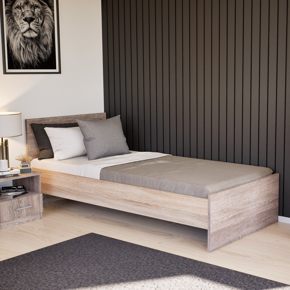Miami egyszemélyes ágy 90x200 cm yorki tölgy-sonoma tölgy Másodlagos kép