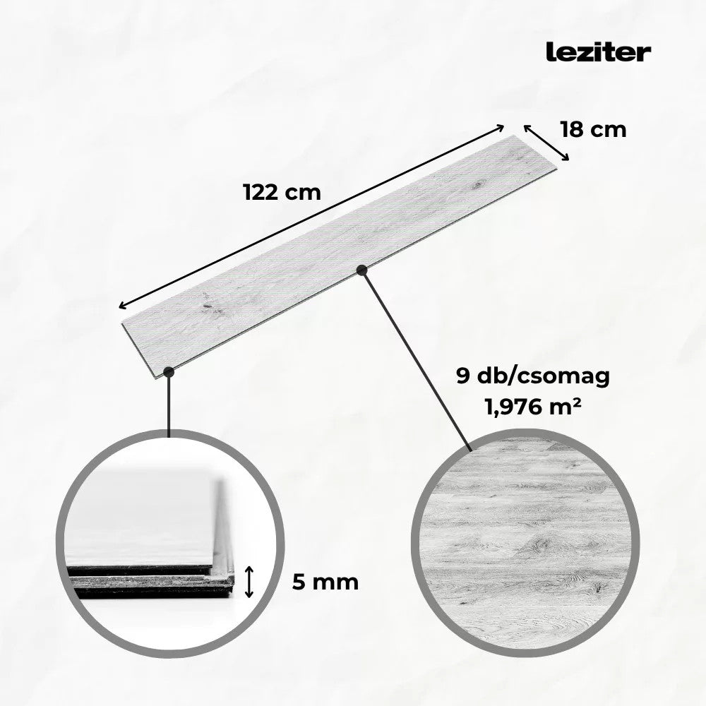 Leziter Arctic tölgy Vinyl SPC padló Másodlagos kép