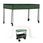 Kerti szállítókocsi prémium zöld árnyékoló tetővel - Homelux, LSZKT055-GREEN