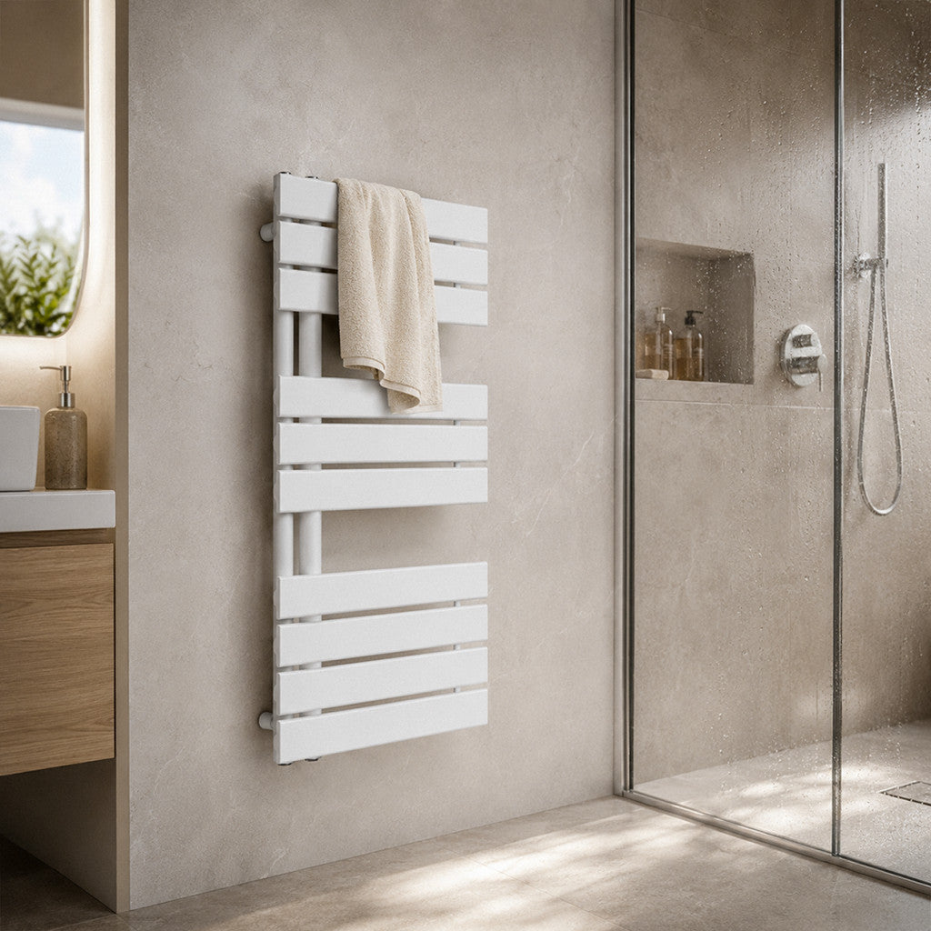 Solaro Design törölközőszárító radiátor 1000x500 mm fehér Másodlagos kép