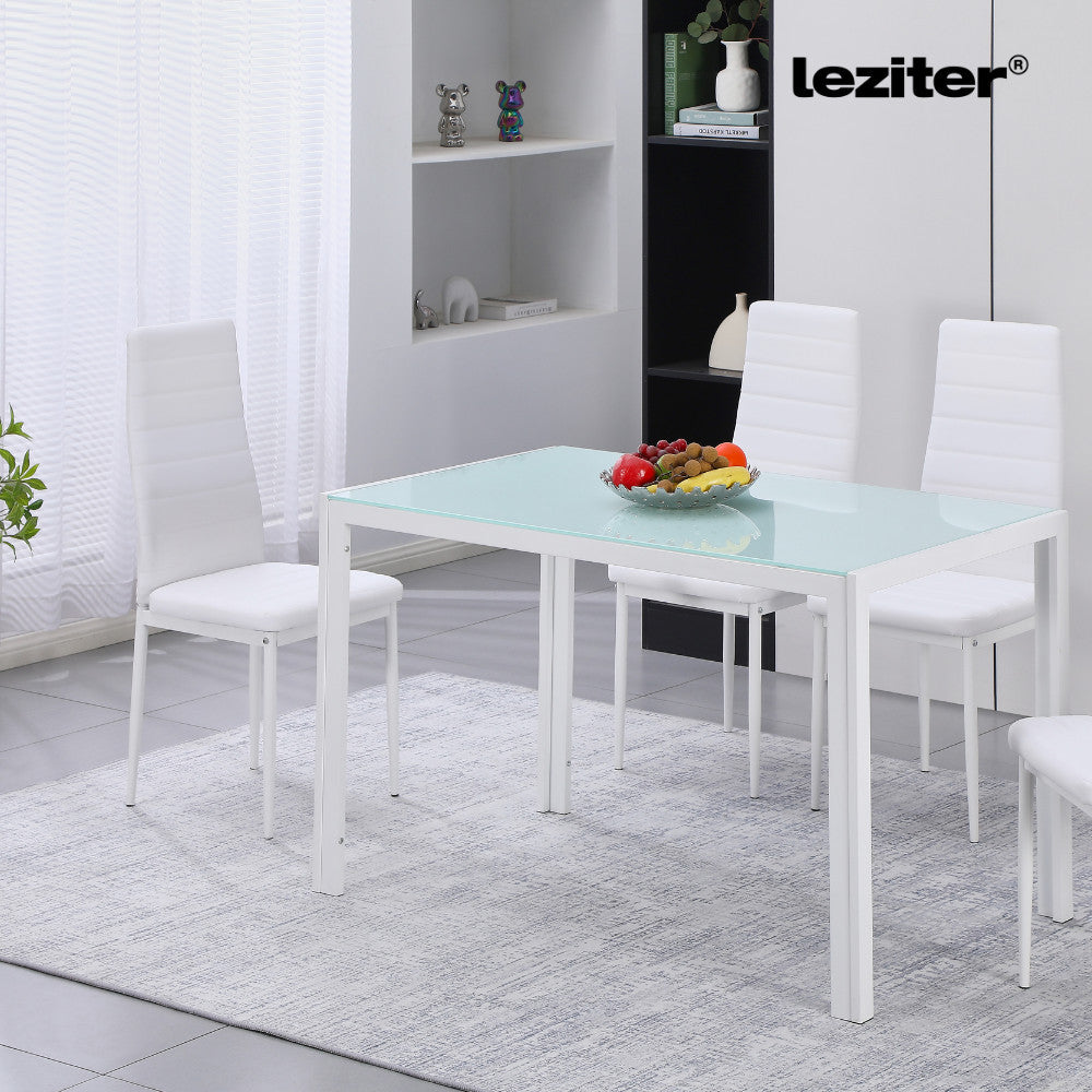 Ezra 120 cm szögletes üveg étkezőasztal Másodlagos kép