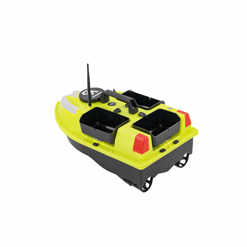 Etetőhajó V6 GPS 3 tartályos hátra és oldalkidobós nightlight