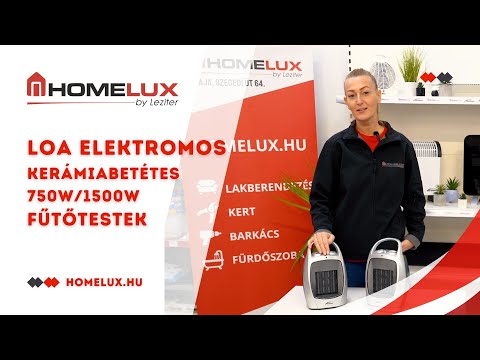 Loa elektromos kerámiabetétes hősugárzó 750W/1500W