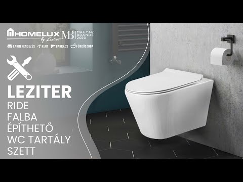 Ride fali, rimless WC soft close ülőkével
