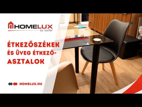 Mezza 4+1 étkező garnitúra fekete-fekete