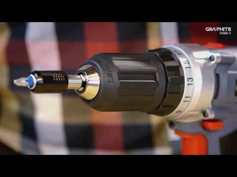 Akkus fúró energy+ 18V 13mm gyorstokmány, akku nélkül, Graphite