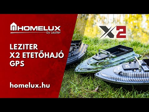 Etetőhajó X2 GPS hátrakidobós fekete