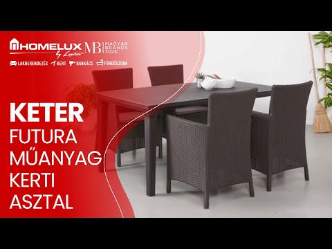 Futura műanyag kerti asztal