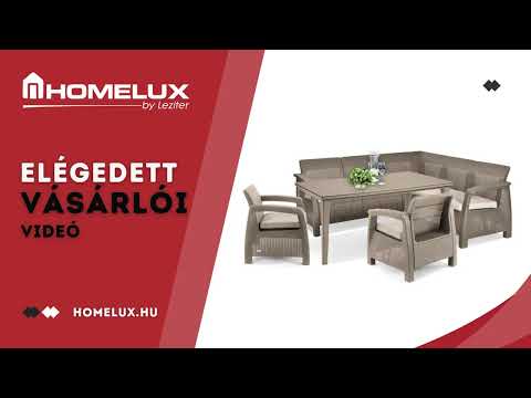 Corfu Relax duo kerti bútor garnitúra futura asztallal