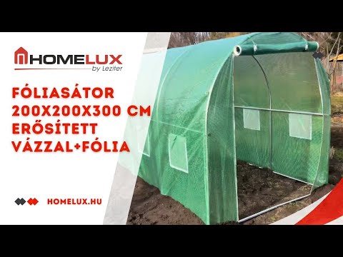 Fóliasátor 200x300x600 cm váz+fólia