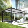 LUXE pergola 3x3m antracit LED világítással